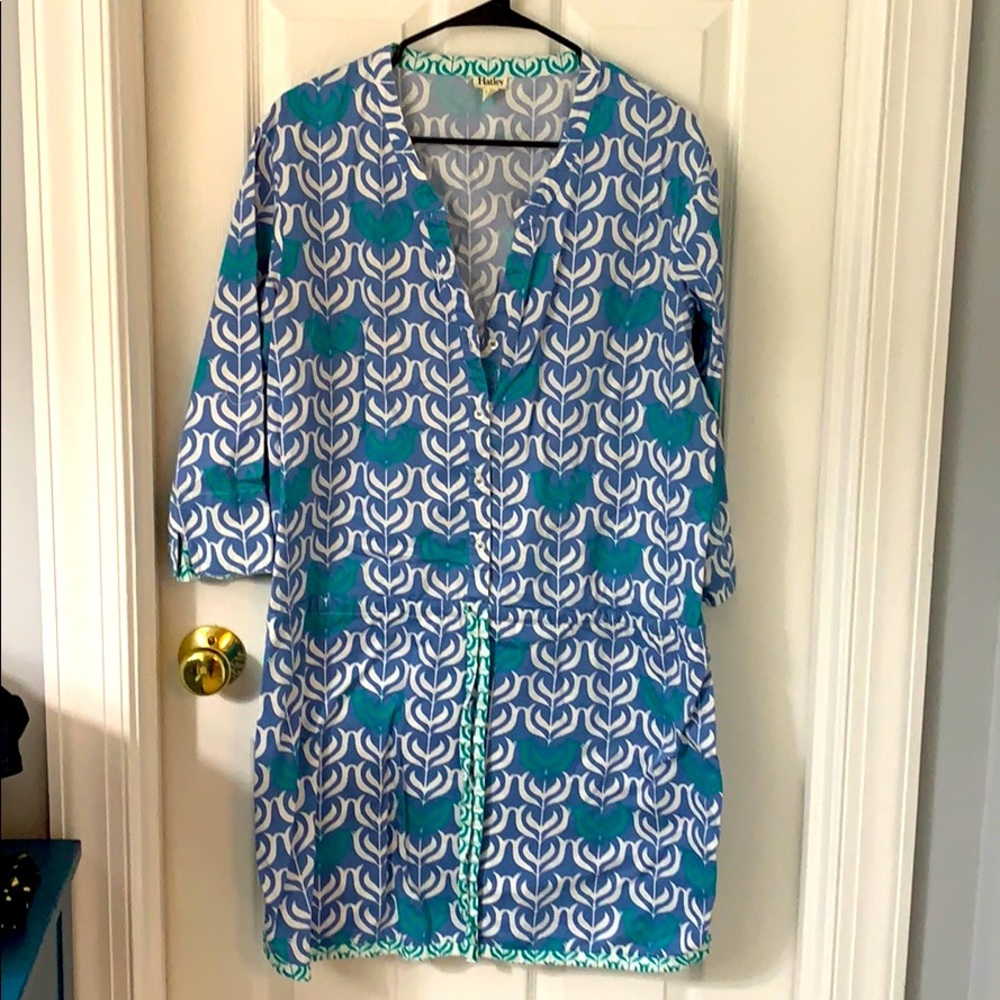 XL Hatley Drop Waist button down dress